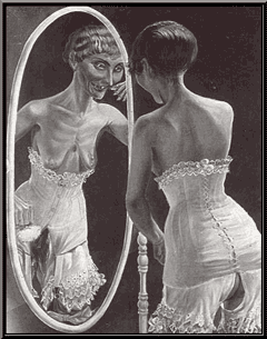 At the mirror